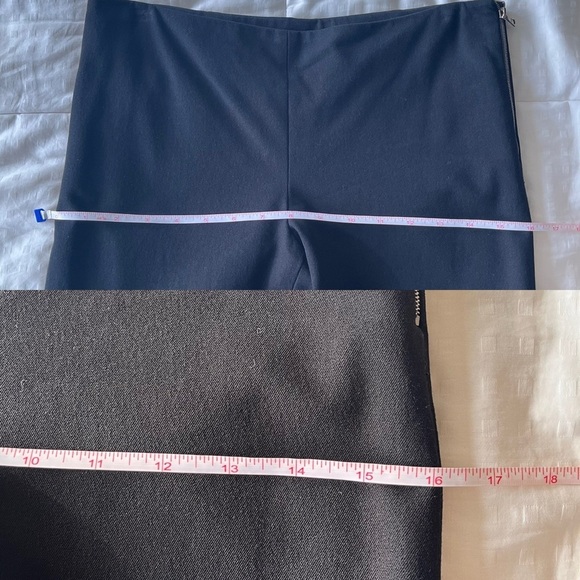 Judith & Charles Cropped Side Zip Stretch Trousers 4 Black - Picture 12 of 16